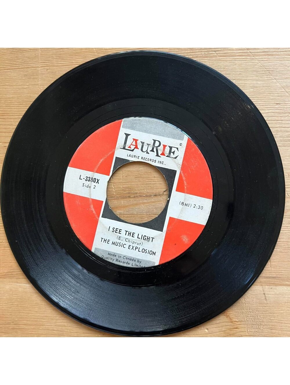 The Music Explosion - I See the Light/Little Bit O' Soul 45rpm VG+ R91